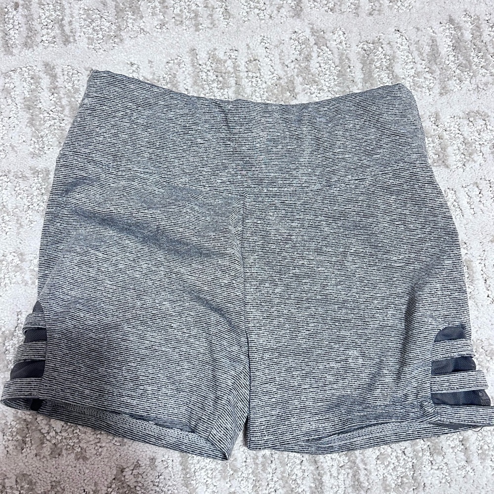 Gray athletic booty shorts